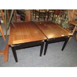 A PAIR OF MID CENTURY 'E-GOMME' FOR G-PLAN TABLES H-45 W-75 CM (2)