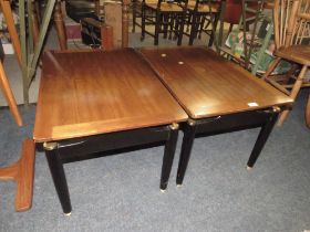 A PAIR OF MID CENTURY 'E-GOMME' FOR G-PLAN TABLES H-45 W-75 CM (2)