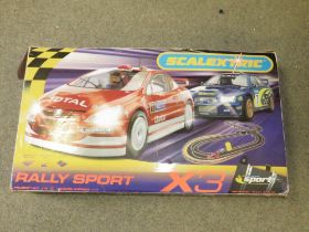A BOXED RALLY SPORT X3 SCALEXTRIC (UNCHECKED)