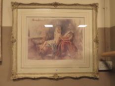 GORDON KING - A SIGNED ARTIST PROOF PRINT - 'CONTEMPLATION', 46.5 x 59.5 cm