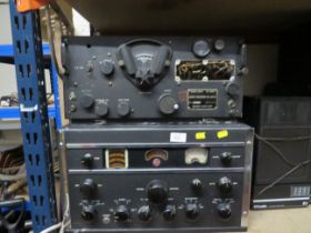 A VINTAGE RCA AR88 RECEIVER AND A SIGNAL CORPS RECEIVER TYPE BC-348-R