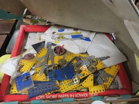 A VINTAGE BOX OF MECCANO (UNCHECKED)