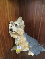 A RESIN MODEL OF A YORKIE