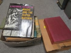 TWO TRAYS OF ASSORTED VINTAGE BOOKS