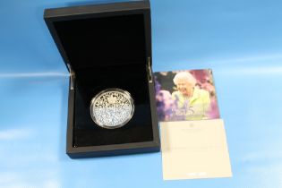 ROYAL MINT 2021 QUEEN ELIZABETH 95TH BIRTHDAY SILVER PROOF 5oz £10 COIN, IN CASE OF ISSUE WITH C.O.
