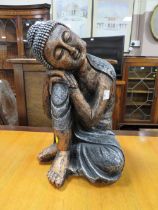 A MODERN RESIN THAI FIGURE H-38 CM