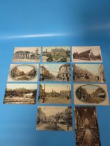 TWELVE MAINLY EDWARDIAN WALSALL POSTCARDS INCLUDING REAL PHOTOGRAPH TYPES