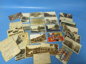 A COLLECTION OF POSTCARDS, INCLUDING A SELECTION OF REAL PHOTOGRAPH TYPES AND A GROUP OF SHREWSBURY