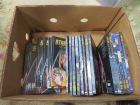 TWENTY DIFFERENT STAR TREK HARDBACK BOOKS THE GRAPHIC NOVEL COLLECTION, MOST STILL FACTORY SEALED