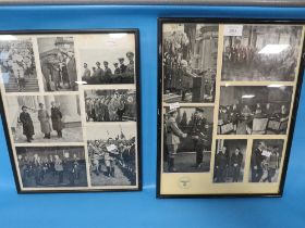 TWO FRAMES OF THIRD REICH PROPAGANDA PHOTOGRAPHS