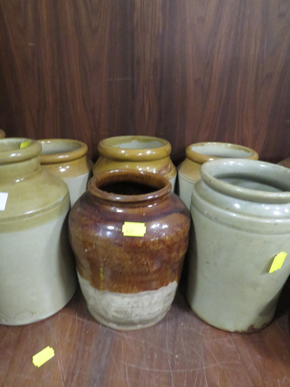 A SELECTION OF TWELVE STONE WAR JARS - Image 3 of 4