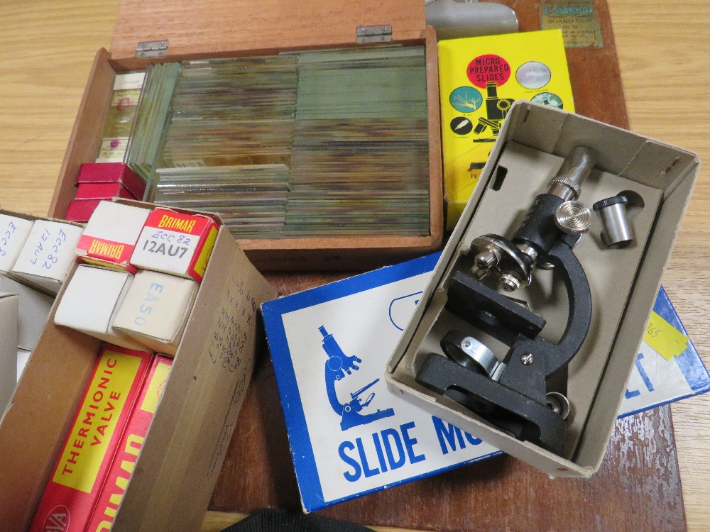A SELECTION OF VINTAGE MICROSCOPE SLIDES - Image 3 of 3