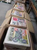 A LARGE QUANTITY OF MAINLY MCN "MOTOR CYCLE NEWS NEWSPAPER "PUBLICATIONS OVER SEVERAL LARGE BOXES