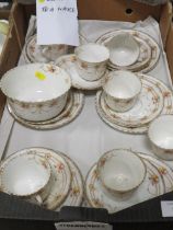 A TRAY OF ANTIQUE ADEN TEA WARE