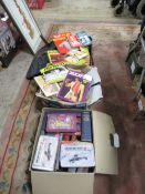 A QUANTITY OF ASSORTED BOOKS, TO INCLUDE ANNUALS, FRED BASSETT, ANDY CAP ETC