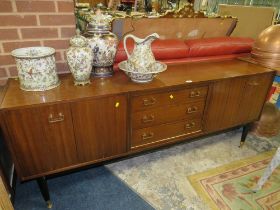 A MID CENTURY G-PLAN TEAK SIDEBOARD L-191 CM