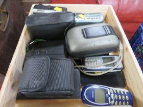 A TRY OF VINTAGE CAMERAS AND MOBILE PHONES TO INCLUDE NOKIA