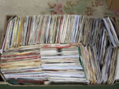 A COLLECTION OF OVER 400 SINGLE RECORDS - MAINLY 1960S, 70S, 80S, AND 90S