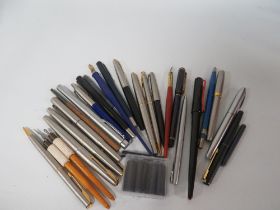 A BAG OF ASSORTED PENS