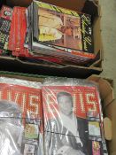 TWO TRAYS OF ELVIS PRESLEY MAGAZINES TO INC DE AGOSTINI OFFICIAL COLLECTORS AND ELVISLY YOURS
