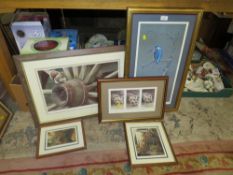 A COLLECTION OF FIVE ASSORTED SIGNED WILDLIFE PRINTS TO INCLUDE STEVE CALE (5)