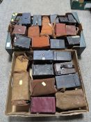 TWO TRAYS OF ASSORTED VINTAGE CAMERAS ETC