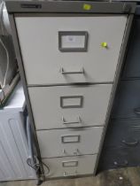 A FOUR DRAWER FILING CABINET