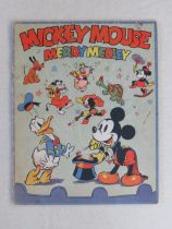 MICKEY MOUSE MERRY MEDLEY' RARE WALT DISNEY BOOK, large book no publishing detailsCondition Report: