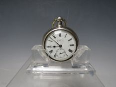 A PAIR OF SILVER CASED VERGE POCKET WATCHES BY H. SAMUEL OF MANCHESTER, marked Chester 1887, Dia.