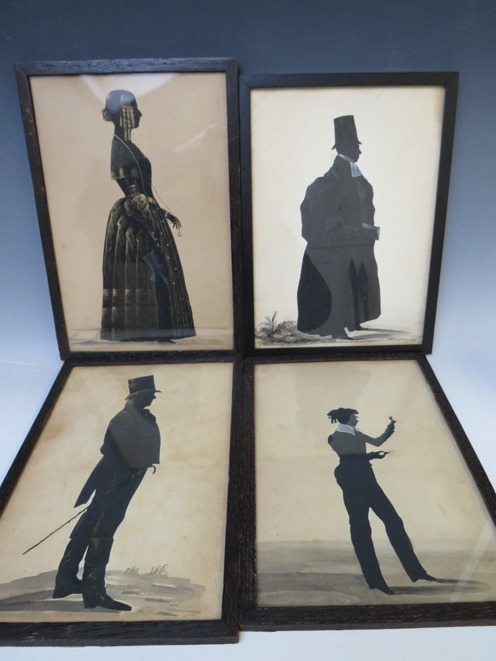 A SET OF FOUR 19TH CENTURY SILHOUETTES OF THE WEST FAMILY, 'Frederick West', James John West', - Image 2 of 5