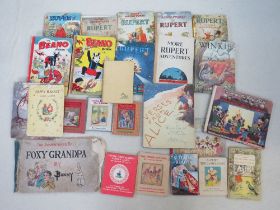 A QUANTITY OF COLLECTABLE CHILDREN'S BOOKS WITH SOME RARE BOOKS IN POOR CONDITION. Includes 1940s