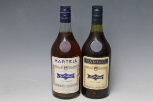 2 VINTAGE BOTTLES OF MARTELL THREE STAR COGNAC