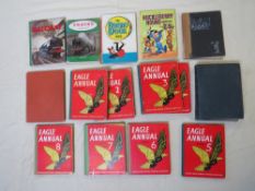 EAGLE ANNUALS 1 - 8, together with Beano Annual 1966, Huckleberry Hound Annual and various other