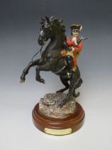 A ROYAL DOULTON 'DICK TURPIN' HN 3272, limited edition No. 1208 / 5000, raised on a wooden plinth