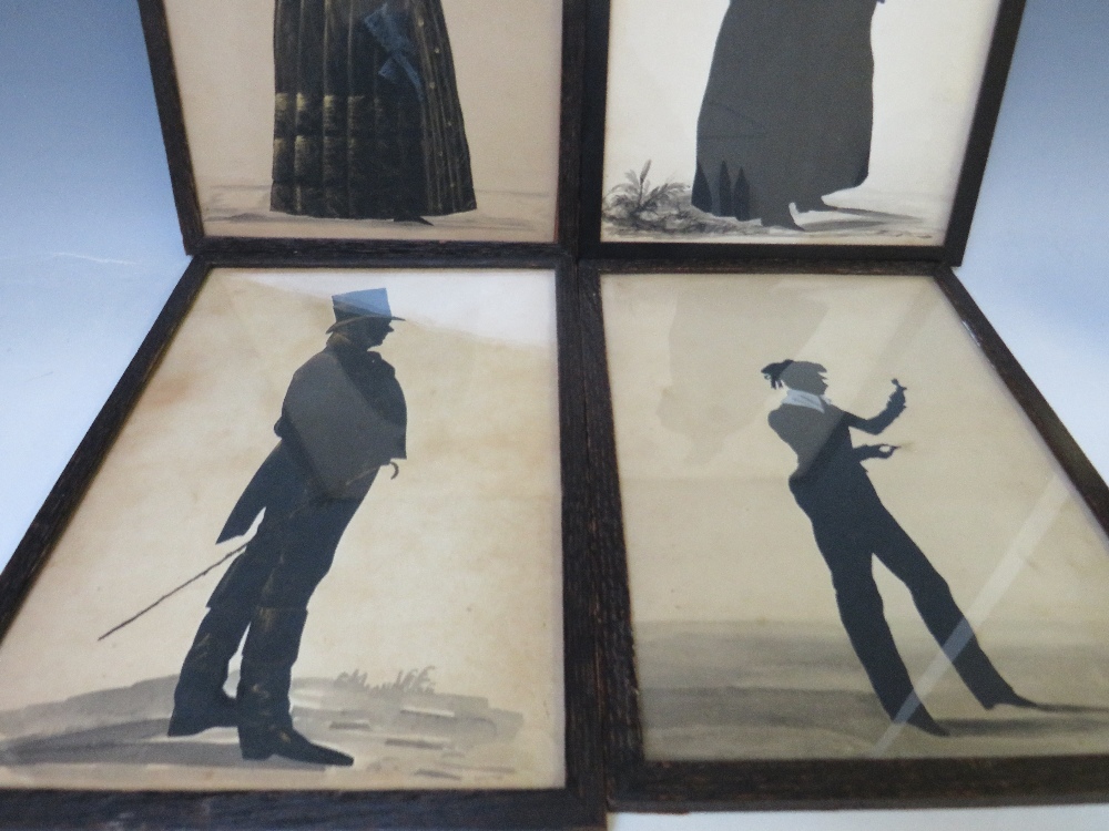 A SET OF FOUR 19TH CENTURY SILHOUETTES OF THE WEST FAMILY, 'Frederick West', James John West', - Image 4 of 5