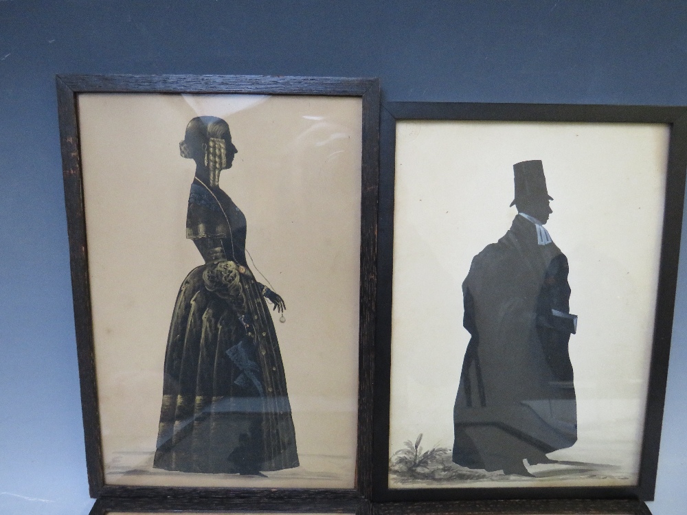 A SET OF FOUR 19TH CENTURY SILHOUETTES OF THE WEST FAMILY, 'Frederick West', James John West', - Image 3 of 5