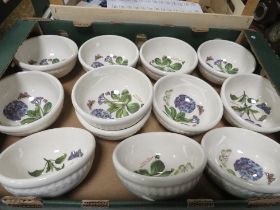 TRAY OF PORTMEIRION, BOTANIC GARDEN BOWLS ETC