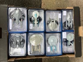 SIXTEEN DIFFERENT BOXED EAGLEMOSS STAR TREK SPACECRAFT TO INC USS ENTERPRISE NX01, USS ENTERPRISE