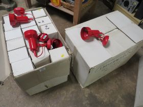 TWO LARGE BOXES OF WALL LIGHTS