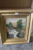 FIVE ASSORTED OIL PAINTINGS TO INC A PAIR OF UNFRAMED LANDSCAPES (LOCATED IN FOYER)