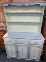 A PAINTED KITCHEN DRESSER W-121 CM