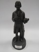 A WEDGWOOD BLACK BASALT FIGURE