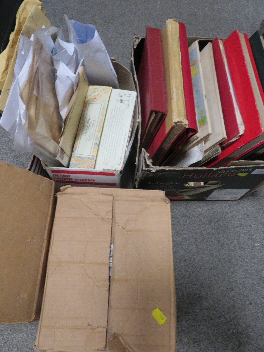 A LARGE QUANTITY OF STAMPS ETC OVER SEVERAL ALBUMS, FIRST DAY COVERS ETC
