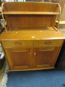AN ERCOL STYLE SMALL DRESSER W 92 CM