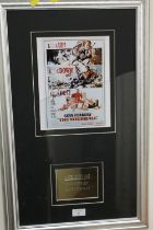 A SIGNED SEAN CONNERY JAMES BOND 007 DISPLAY - NO PROVENANCE (LOCATED IN FOYER)