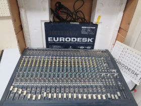 A EURO DESK MODEL MX2442A 24 CHANNEL 4 -BUS RECORDING/LIVE MIXER BY BEHRINGER