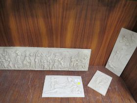 A SELECTION OF REPRODUCTION PARIAN STYLE NEO CLASSICAL PLAQUES