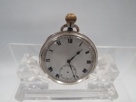 A HALLMARKED SILVER POCKET WATCH A/F