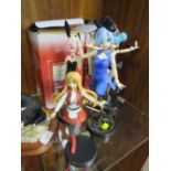 FIVE COLLECTORS MARI-MAKI CHINESE ANIME FIGURES