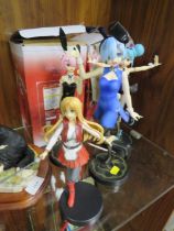 FIVE COLLECTORS MARI-MAKI CHINESE ANIME FIGURES